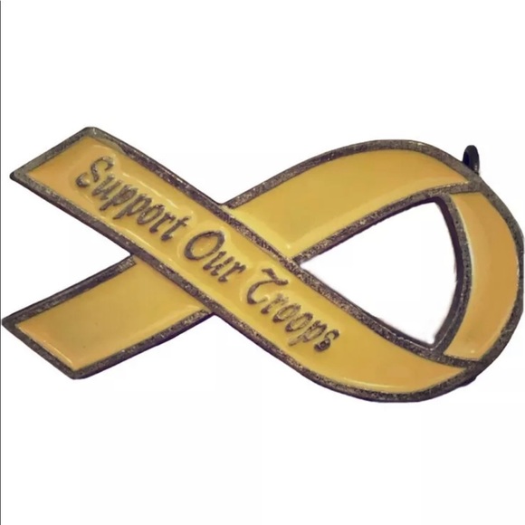 Support Our Troops Belt Buckle USMC USAF USN USA - Picture 1 of 2